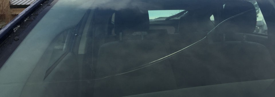 Crack across windshield repair